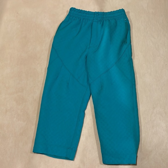 NWOT Free People Movement flipside quilted green/teal pants wavy waters large - Picture 5 of 9